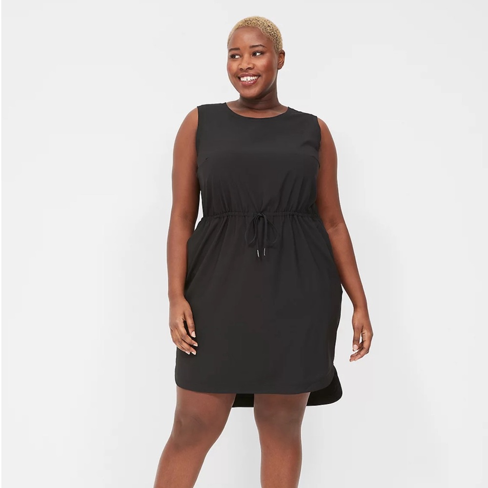 LIVI Stretch Woven Drawstring Dress